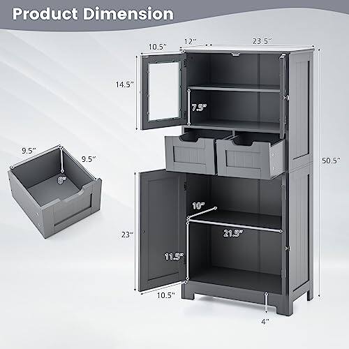 Product Dimension: 9.5", 10.5", 10.5", 11.5", 12", 14.5", 21.5", 23", 23.5", 50.5", 4'