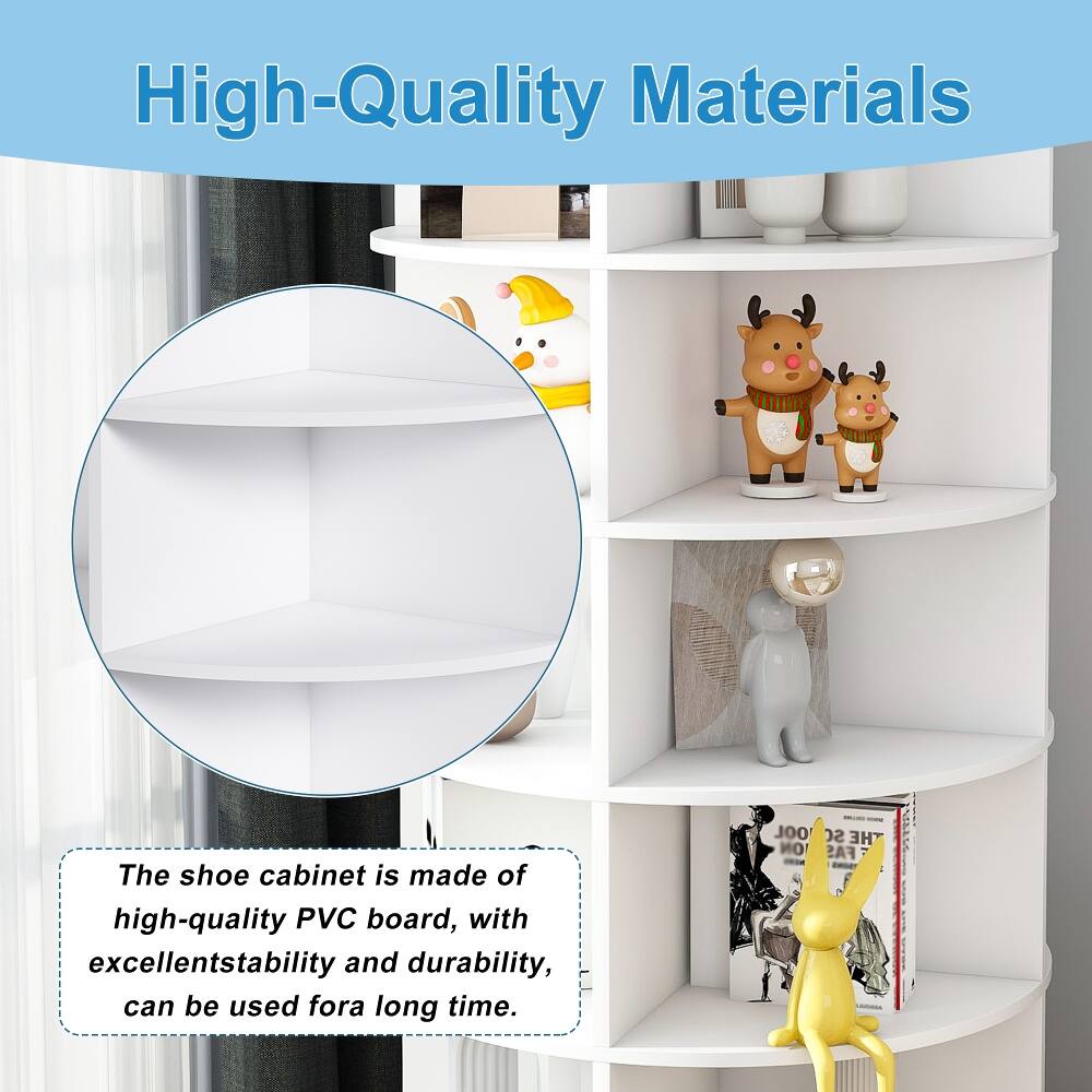 High-Quality Materials

The shoe cabinet is made of high-quality PVC board, with excellent stability and durability, can be used for a long time.