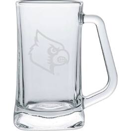 Indigo Falls - Louisville Cardinals 15oz. Frost Etch Glass Tankard - Multicolor