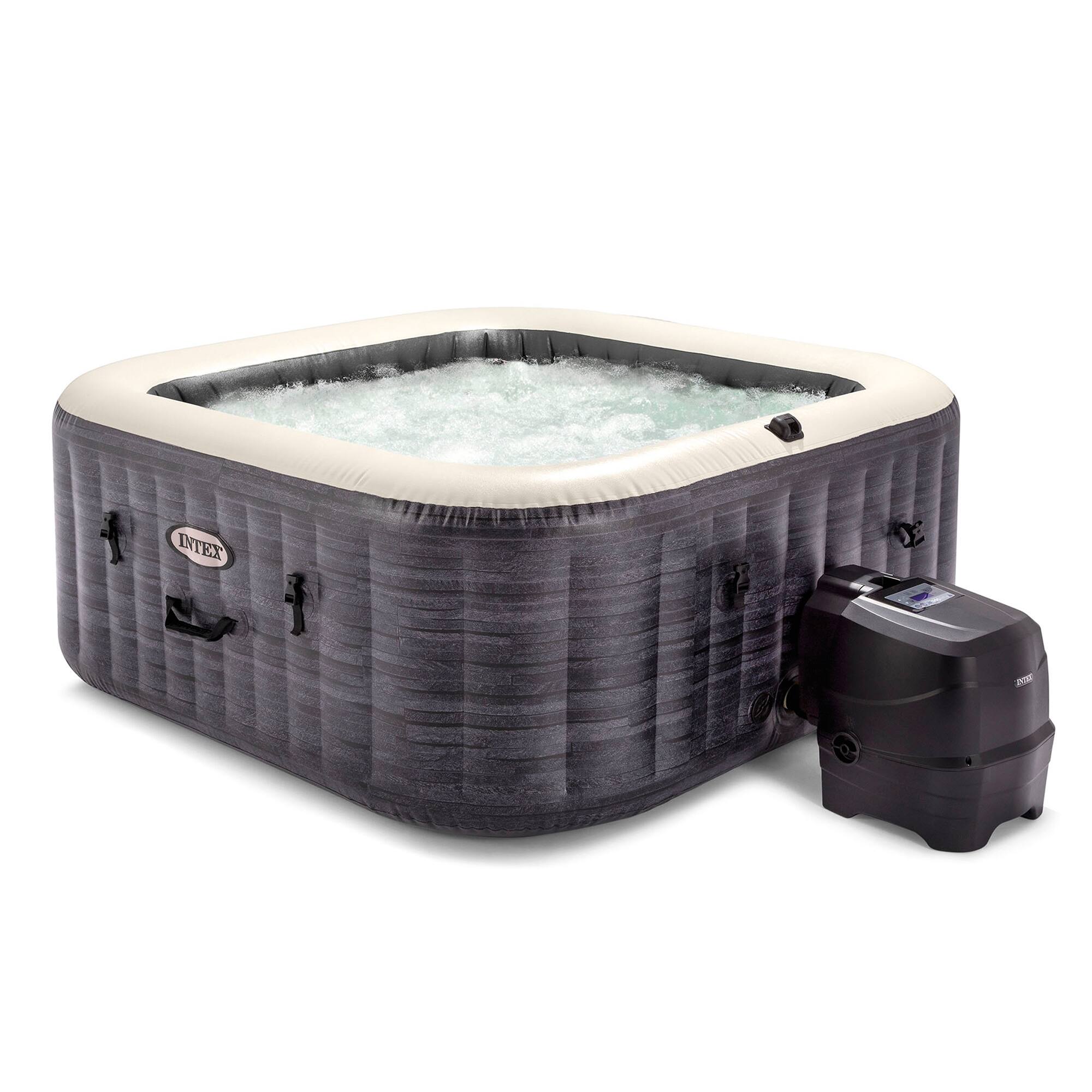 Alt View 1. Intex - Intex PureSpa Plus Inflatable Spa, Maintenance Kit, & Removable Seat (2 Pack) - Gray.