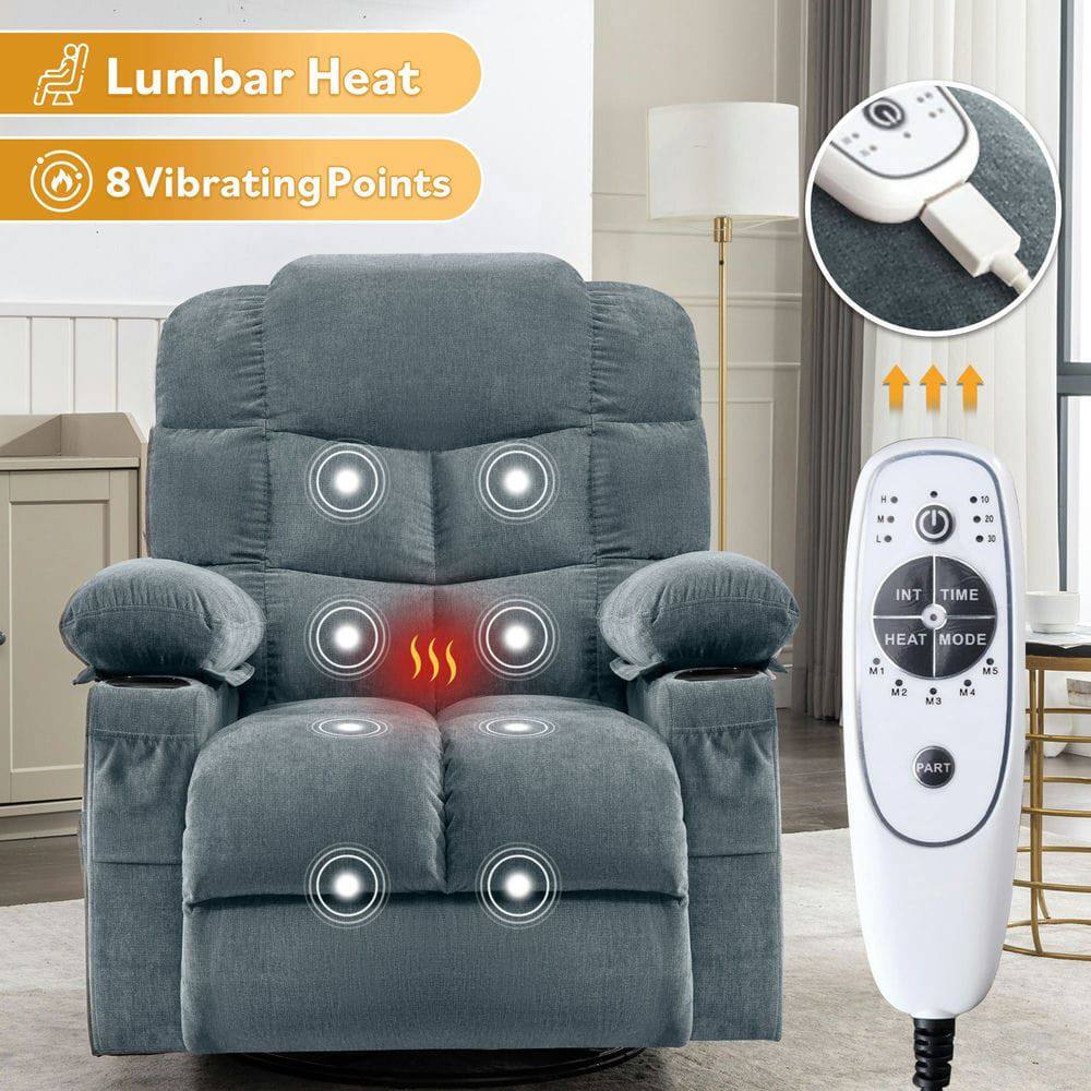 Lumbar Heat  
8 Vibrating Points  

1. INT  
2. TIME  
3. HEAT MODE  
4. M1  
5. M2  
6. M3  
7. M4  
8. PART