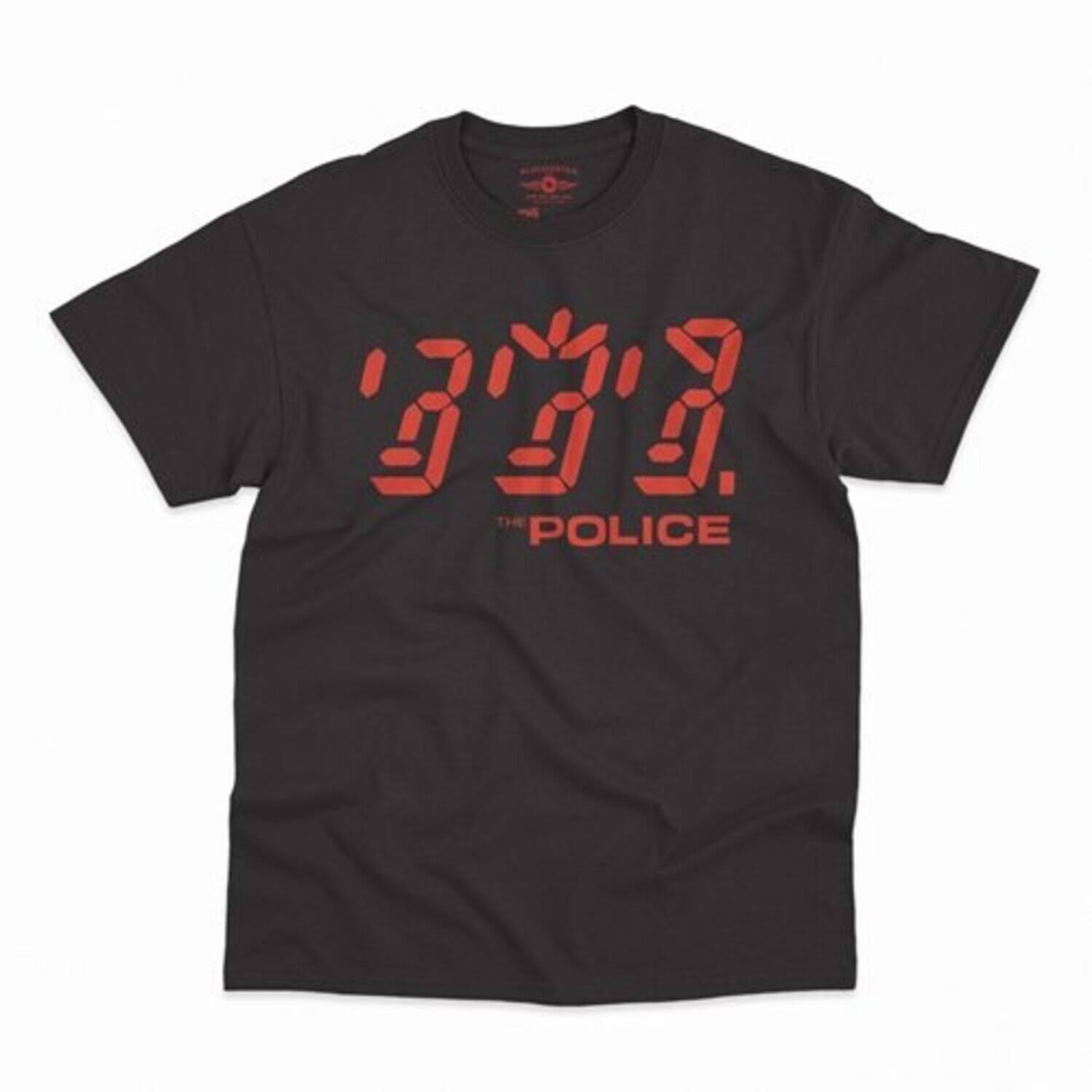 PopMarket - The Police - The Police - Ghost in the Machine Album - Heavy Cotton T-Shirt - Small Black - APPAREL - Multicolor