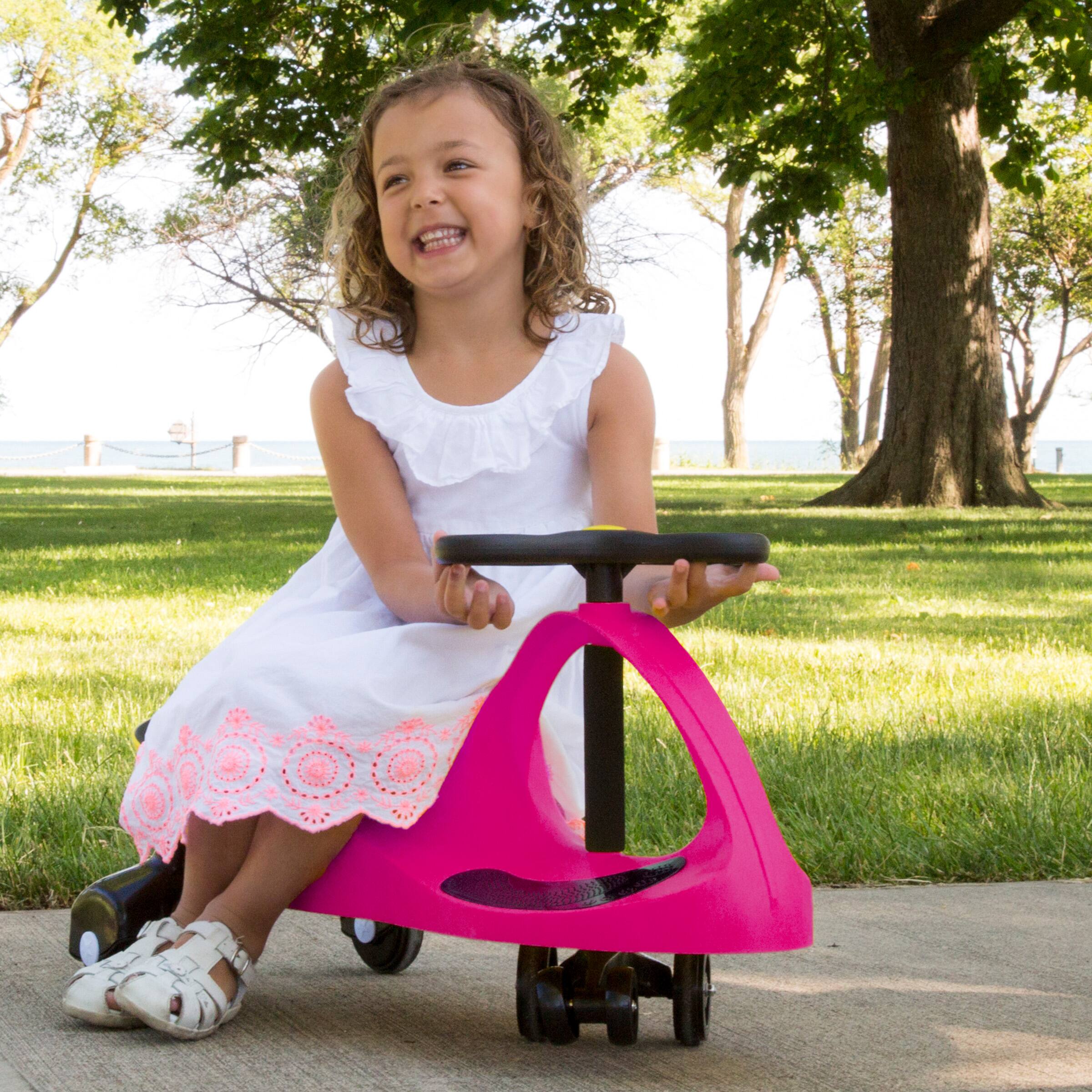 Angle. Lil Rider - Wiggle Car for Ages 3 and Up - Twist, Wiggle, and Go (Pink).