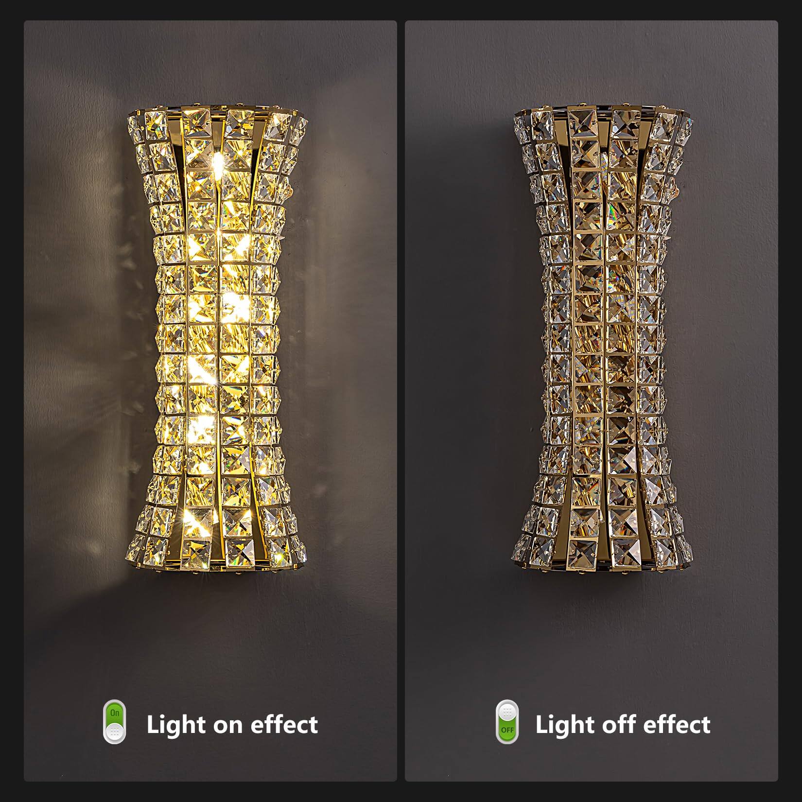 Light on effect  
Light off effect