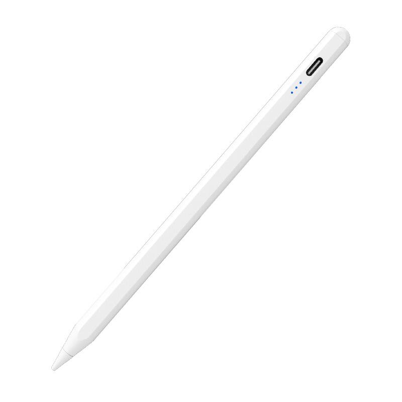 Front. Cluzine - Stylus Pen Magnetic Adsorption Tilt Sensitivity Touch Screen No Latency for iOS - White.