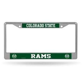 Rico Industries - Colorado State University Rams Chrome Metal License Plate Frame - Multi
