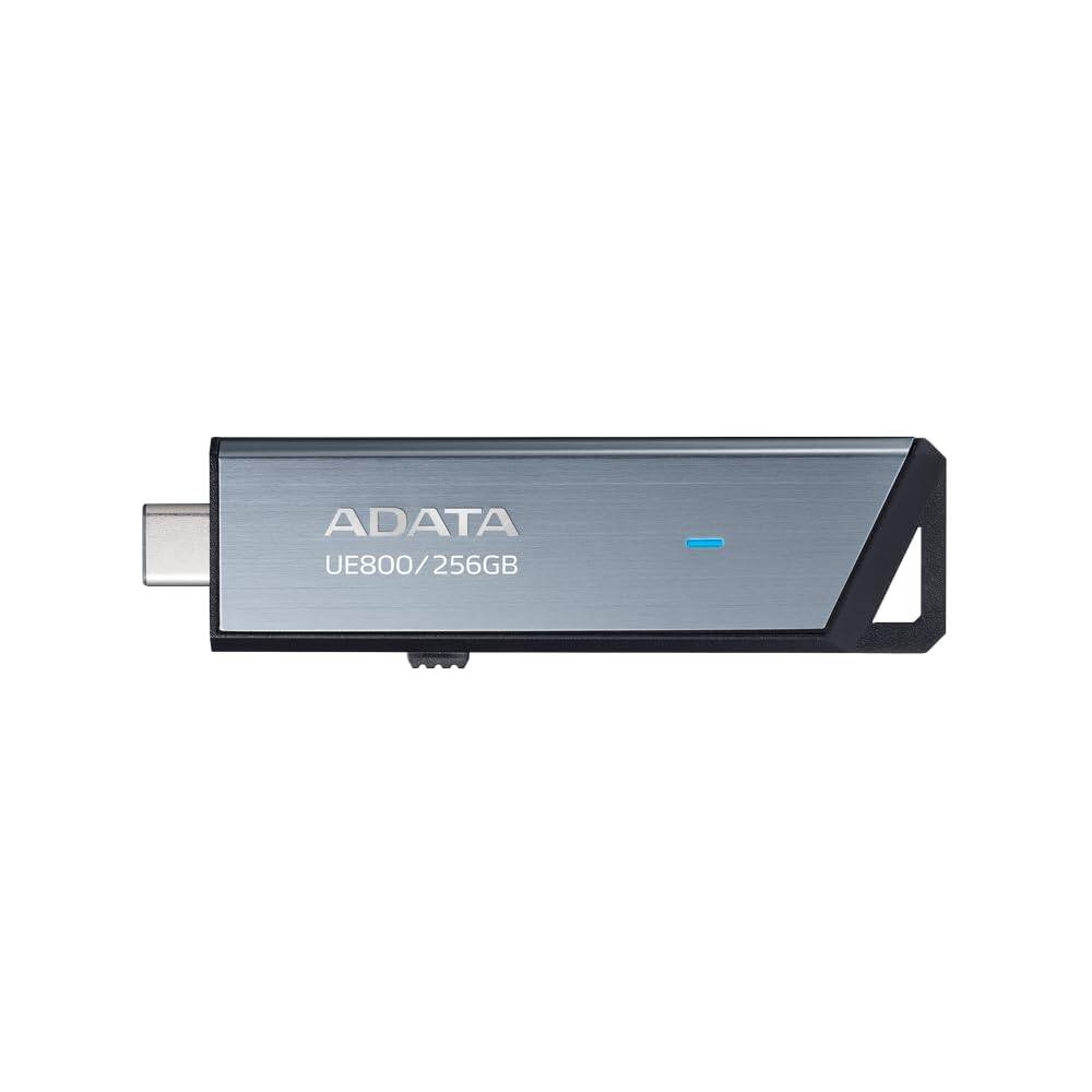 ADATA - Elite UE800 512GB USB-C USB 3.2 Gen2 Flash Drive Up to 1000MB/s Read/Write (AELI-UE800-512G-CSG) - Gray
