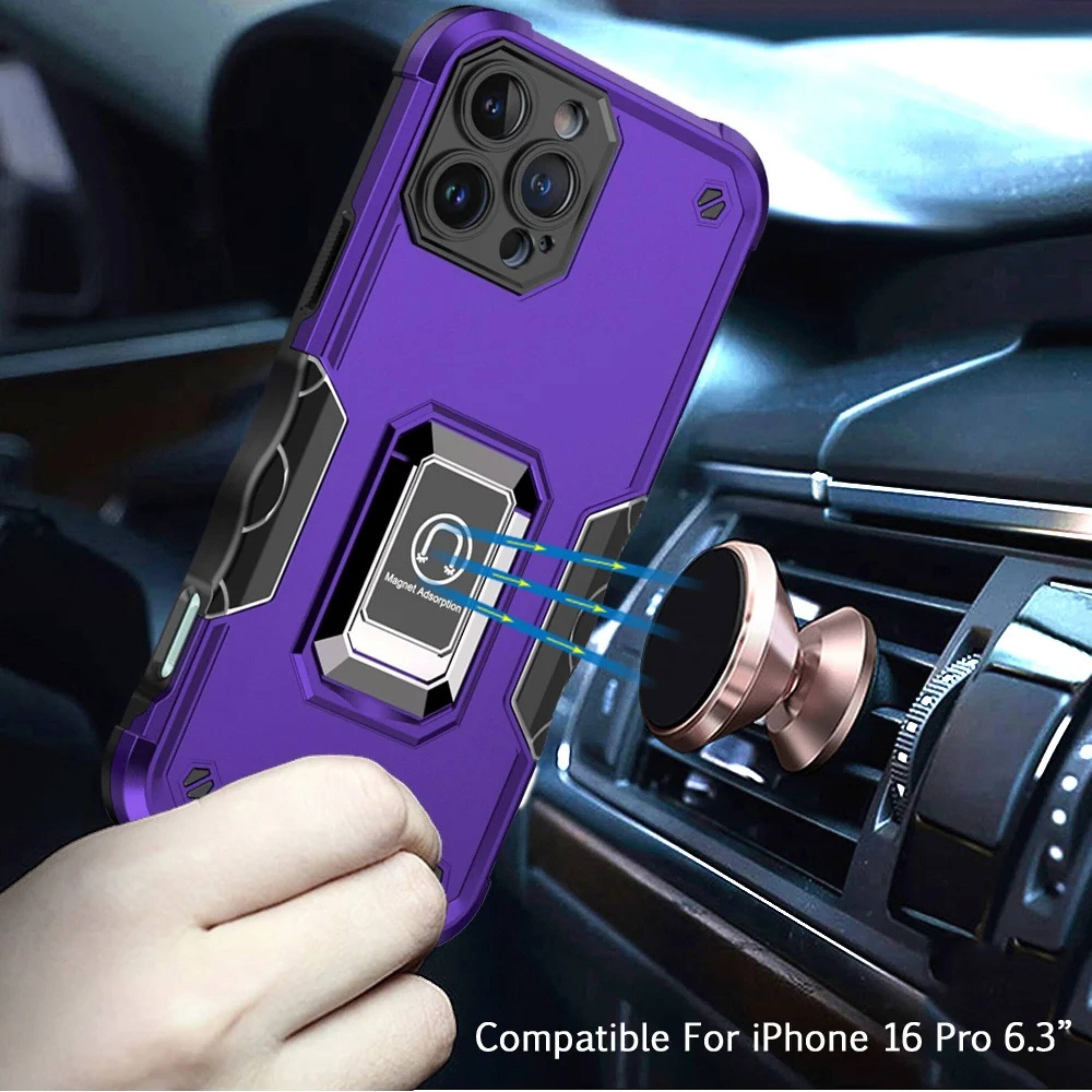 Magnet Adsorption  
Compatible For iPhone 16 Pro 6.3"