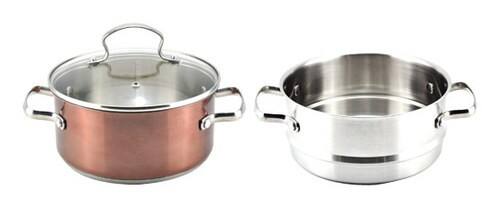 Front Standard. Kevin Dundon - 3-Quart Stock Pot - Copper.