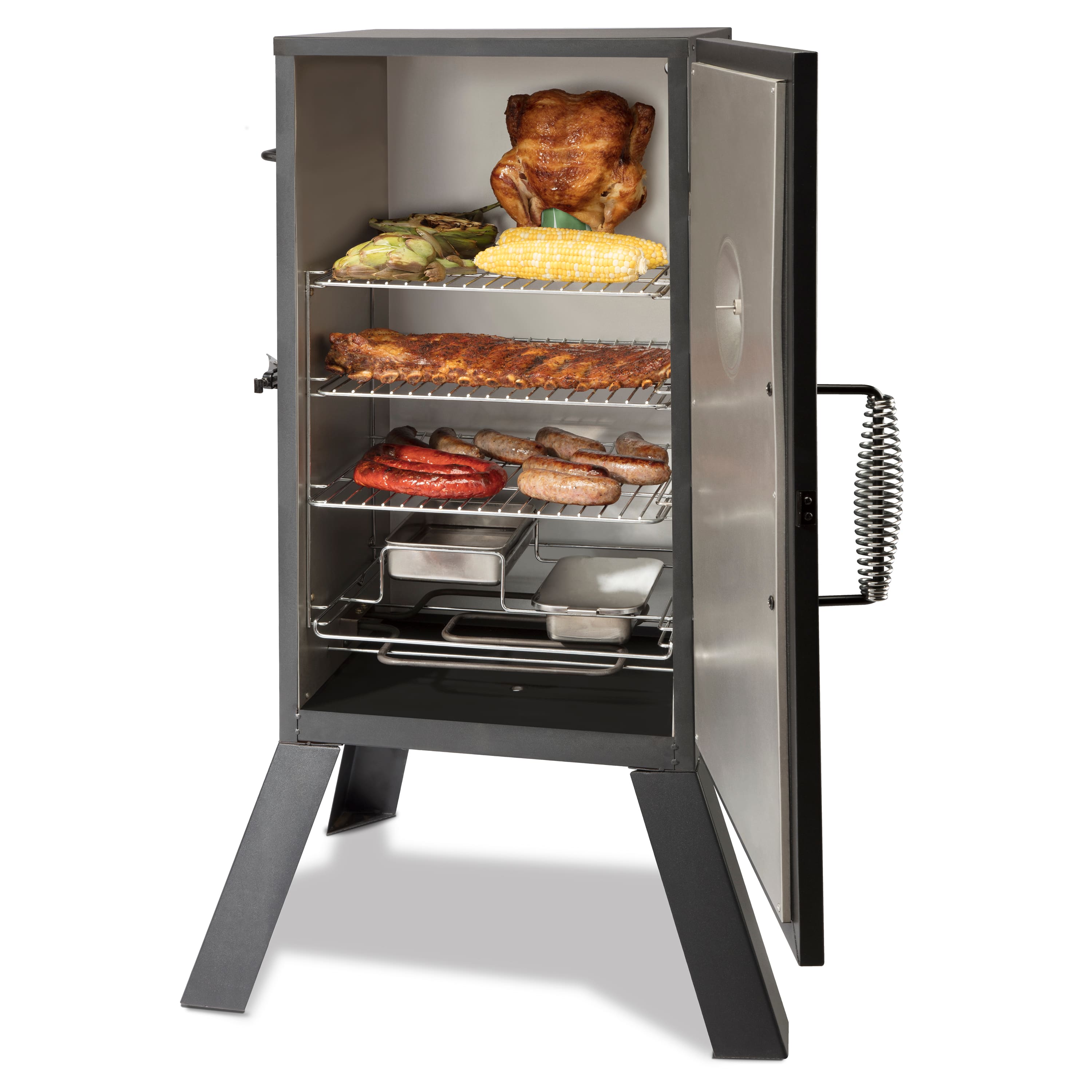 Alt View 17. Cuisinart - 30" Electric Smoker - Black.
