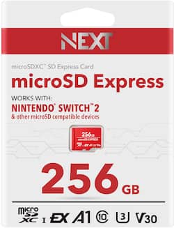 NEXT Express 256GB microSD PCIe 3.1 NVMe UHS I Memory Card works NEXT Express 256GB microSD PCIe 3.1 NVMe UHS I Memory Card works