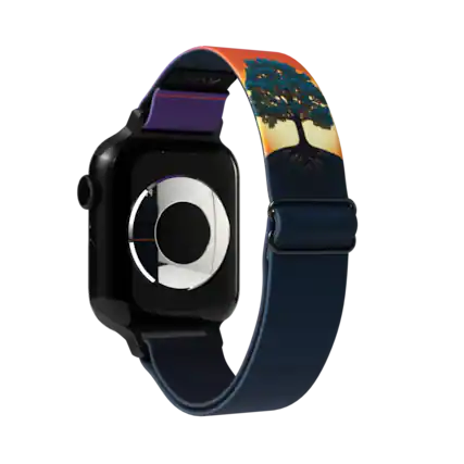 Front. ZOX - Rooted In Peace NFC Smartwatch Band, 38/40/41mm - Multicolor.