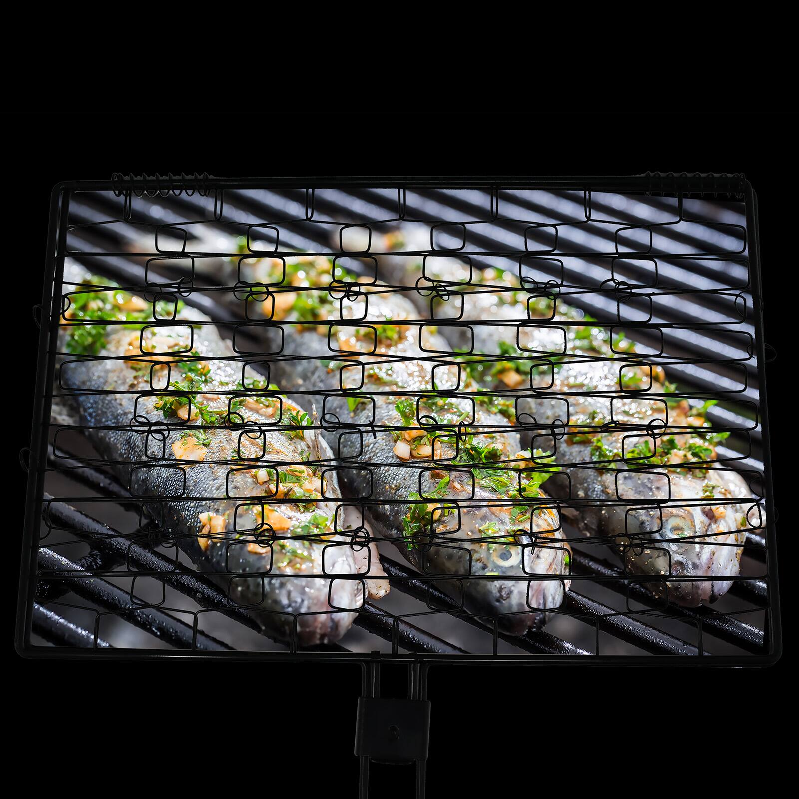 Alt View 4. Norpro - Nonstick Flexible Grilling Basket - Silver.