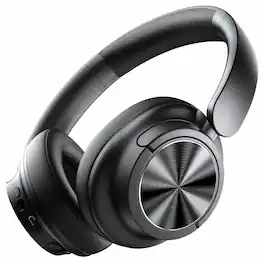 VEAT00L - Open-Ear Clip On Earbuds, 68H Playtime, Digital Display Case, Lightweight, Stable Fit - Black