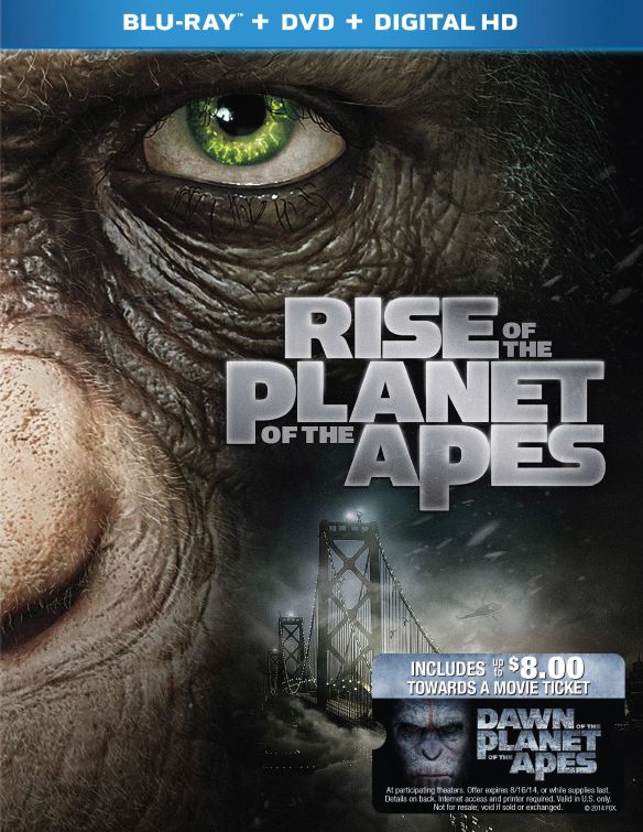  Rise of the Planet of the Apes [Includes Digital Copy] [Blu-ray/DVD] [Movie Money] [2011]