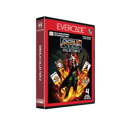 46 EVERCADE GREMLIN COLLECTION
EVERCADE MULTI-GAME CARTRIDGE
32-BIT GAMES
GREMLIN COLLECTION 2
4 GAMES INCLUDED - RP (Rating Pending)