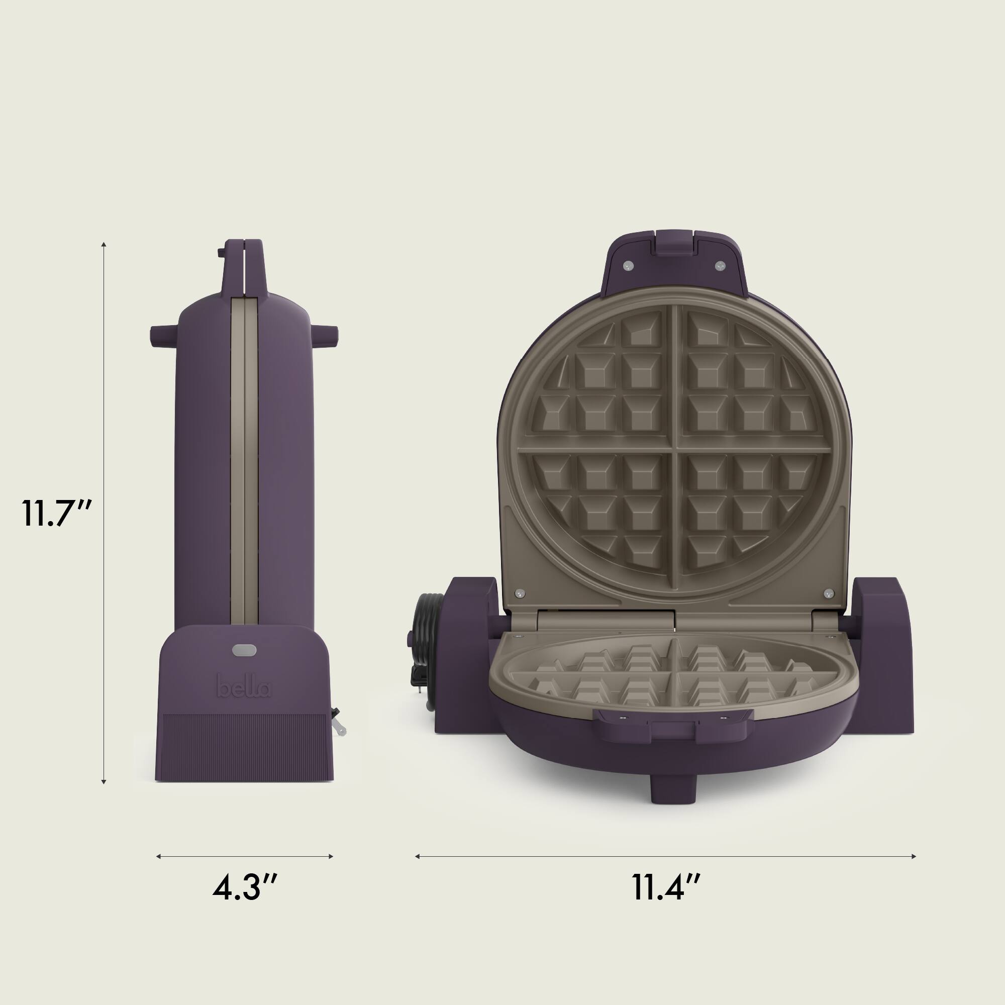 11.7"  
4.3"  
11.4"