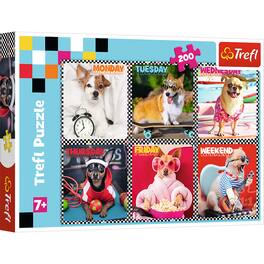 Trefl - Red 200 Piece Kids Puzzle - Happy Dogs