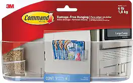 Command - Large Caddy, (HOM15CLR-ES) - Clear