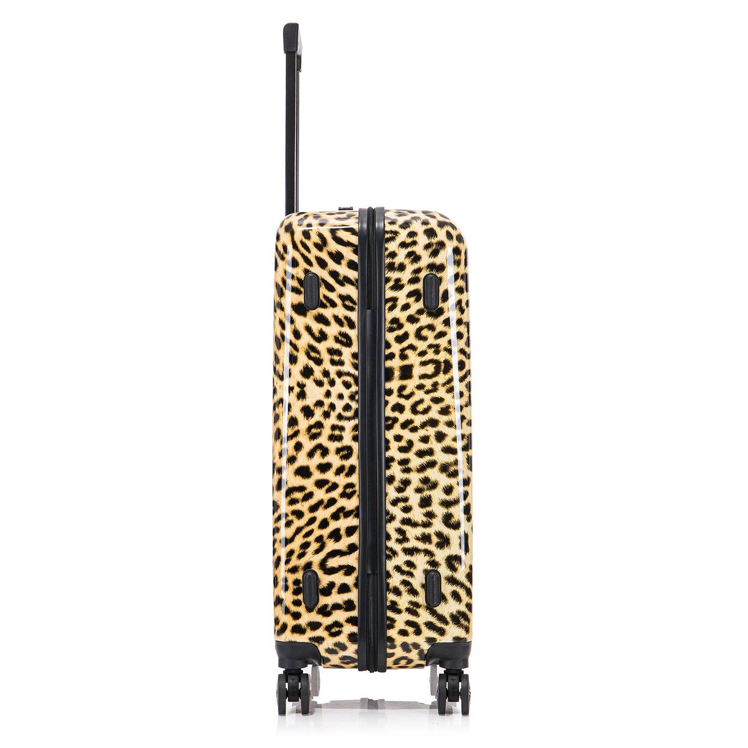 Alt View 3. InUSA - Cheetah Prints lightweight hardside Spinner Luggage 28" - CHEETAH.