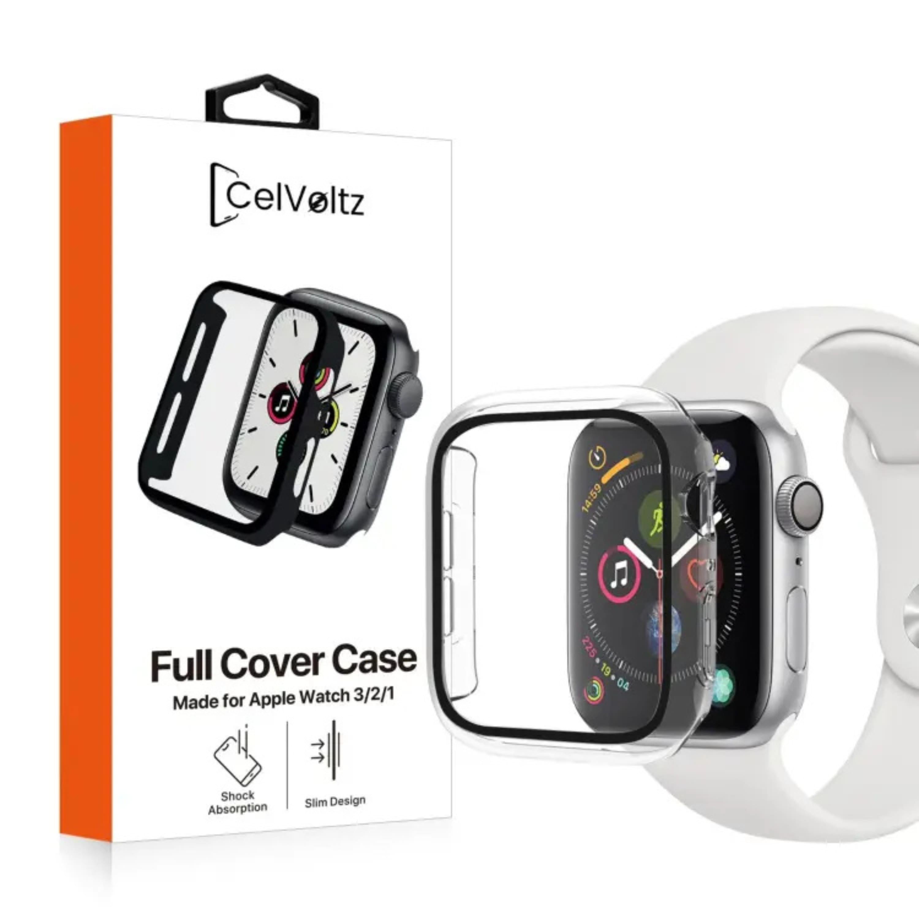 Kitcheniva - Apple Watch Protective Case With Built-In Screen Protector Series 4 44mm - Clear