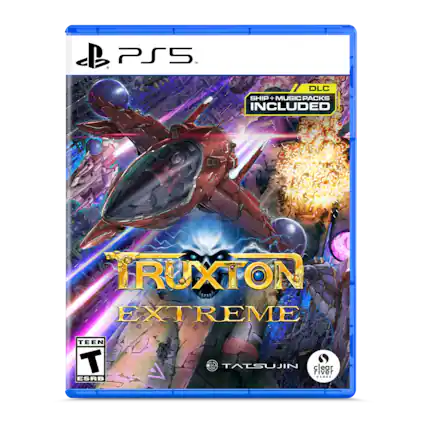 PS5 - DLC SHIP + MUSIC PACKS INCLUDED
TRUXTON EXTREME
TEEN T ESRB
TATSUJIN
CLEAR RIVER - T (Teen 13+)
