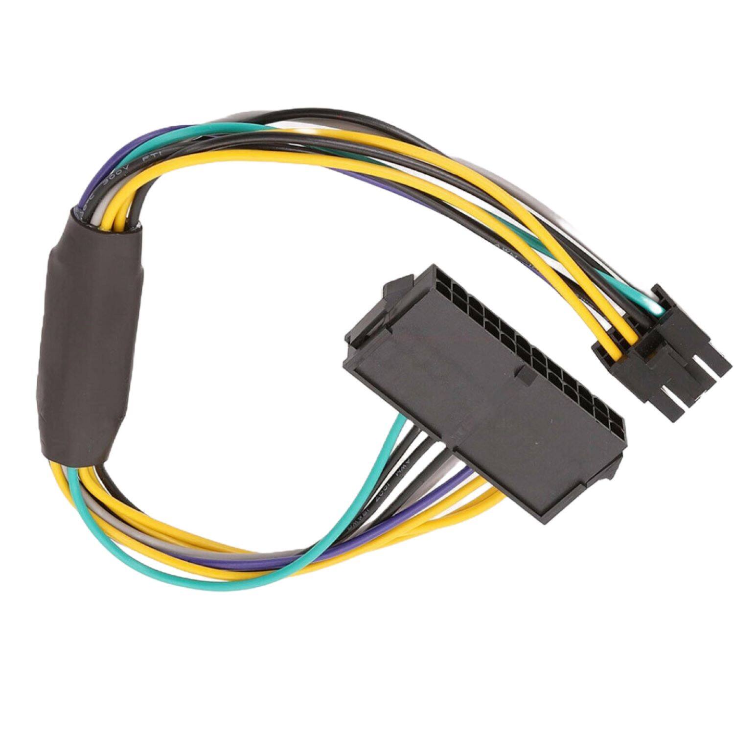 Front. Sanoxy - 24-Pin to 8-Pin ATX Power Supply Adapter Cable for Small Form Factor Desktops - Black.