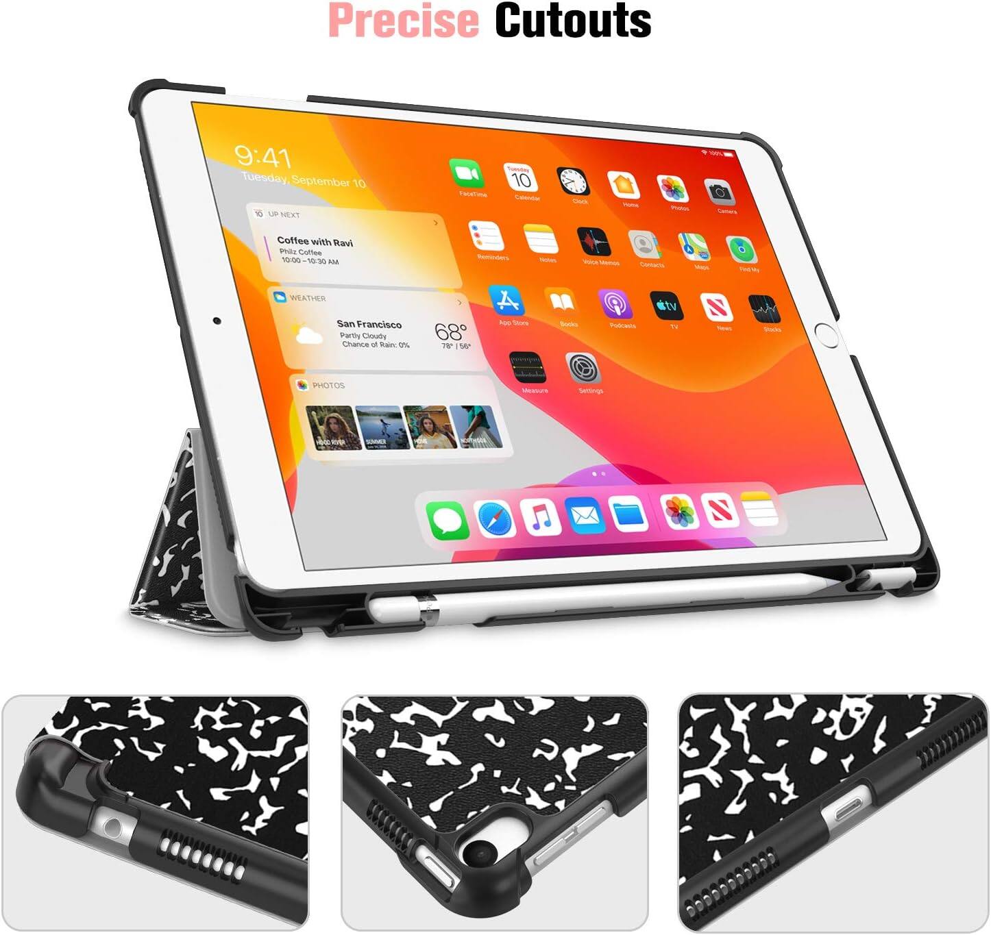 Precise Cutouts

9:41 Tuesday September 10

LVD NEXT
Coffee with Ravi PIZZ Coffee 10:00 10:30 ...

WEATHER San Francisco Partly Cloudy Chance of Rain 0% 78°F

App Stores
Books
tv
PHOTOS
Measure
Settings
PYS