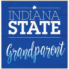 Jardine - Indiana State Sycamores 10'' x 10'' Grandparent Plaque - Blue