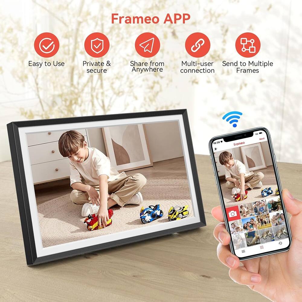 Frameo APP

- Easy to Use
- Private & secure
- Share from Anywhere
- Multi-user connection
- Send to Multiple Frames