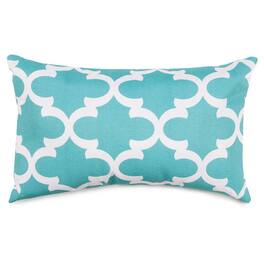 Majestic Home - Pillow 12x20 Trellis Teal - Blue