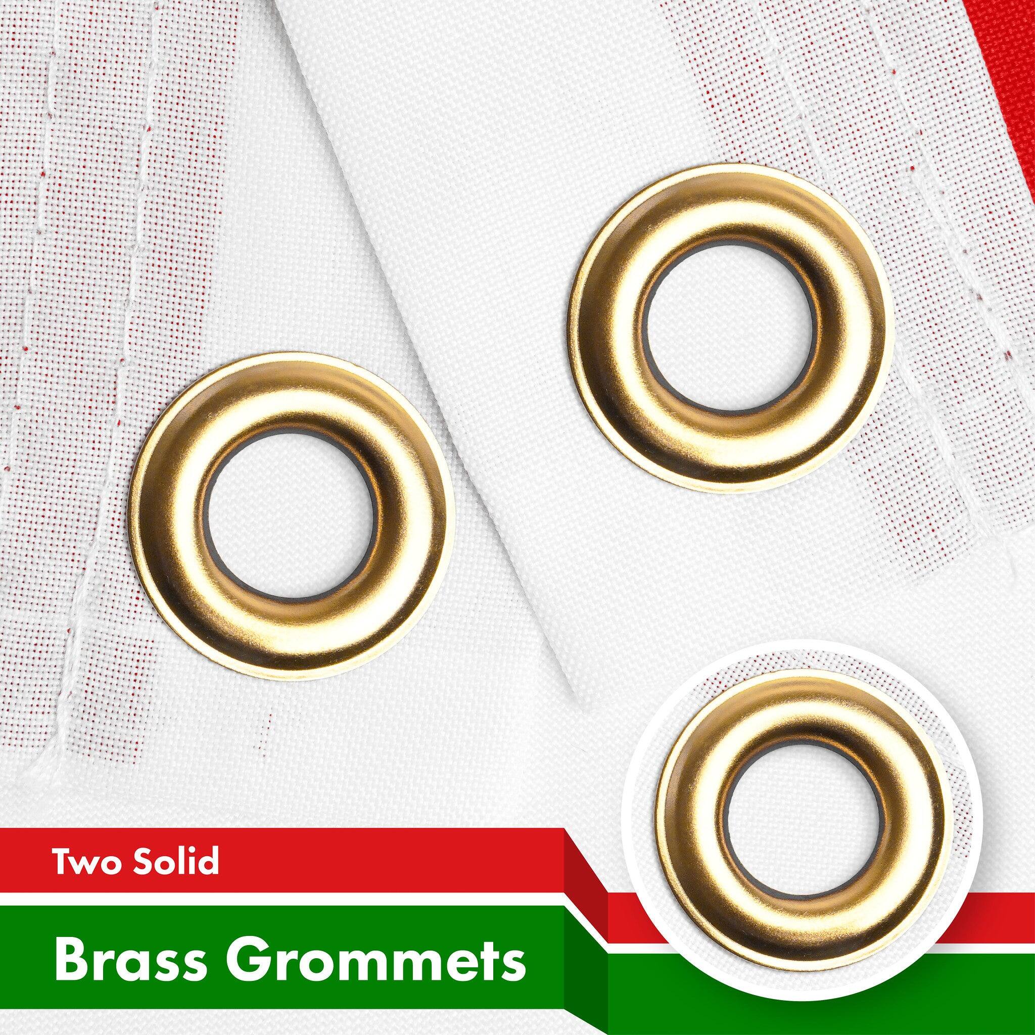 Two Solid Brass Grommets