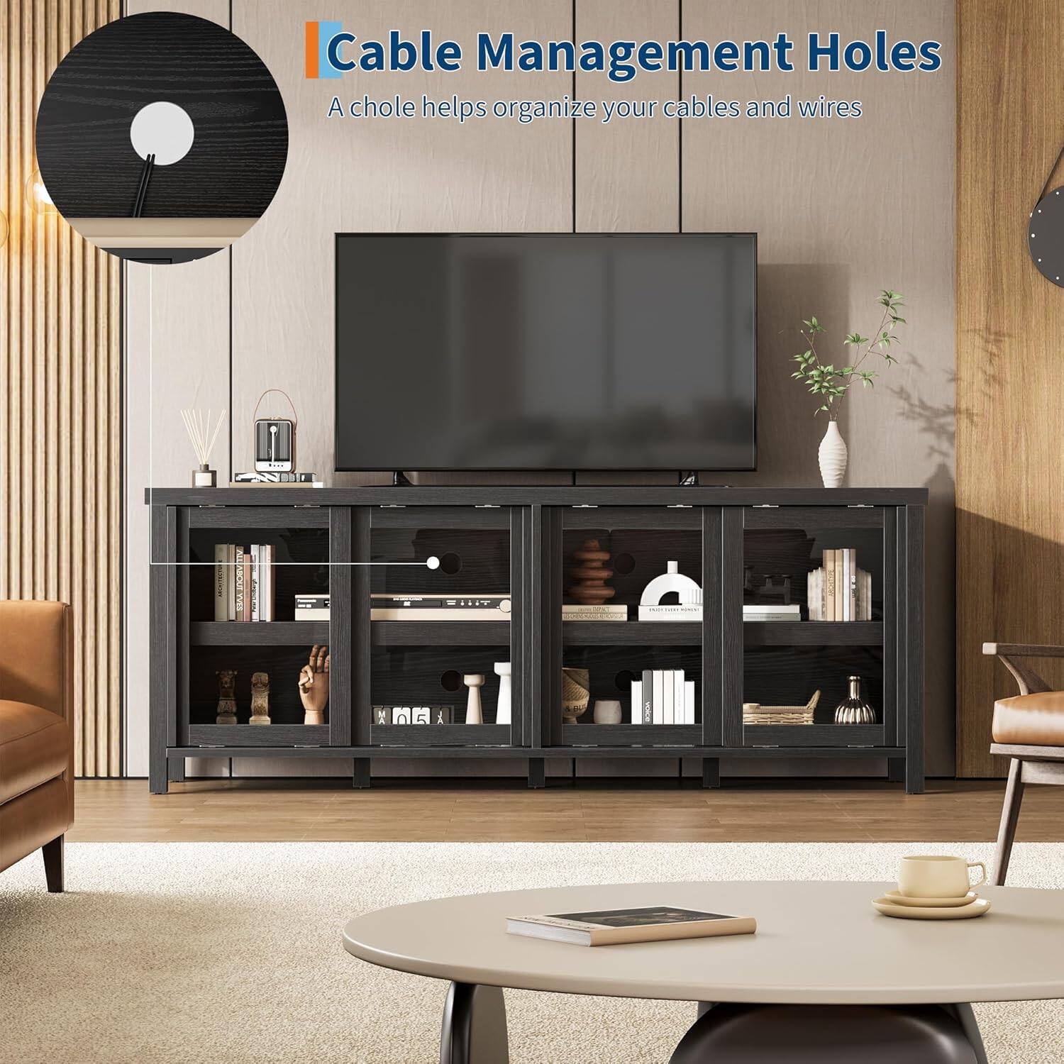 Cable Management Holes  
A chole helps organize your cables and wires