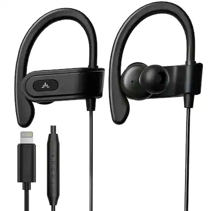 Front. Avantree - L171 - Lightning Wired Earbuds with Microphone & in-Line Volume Control.