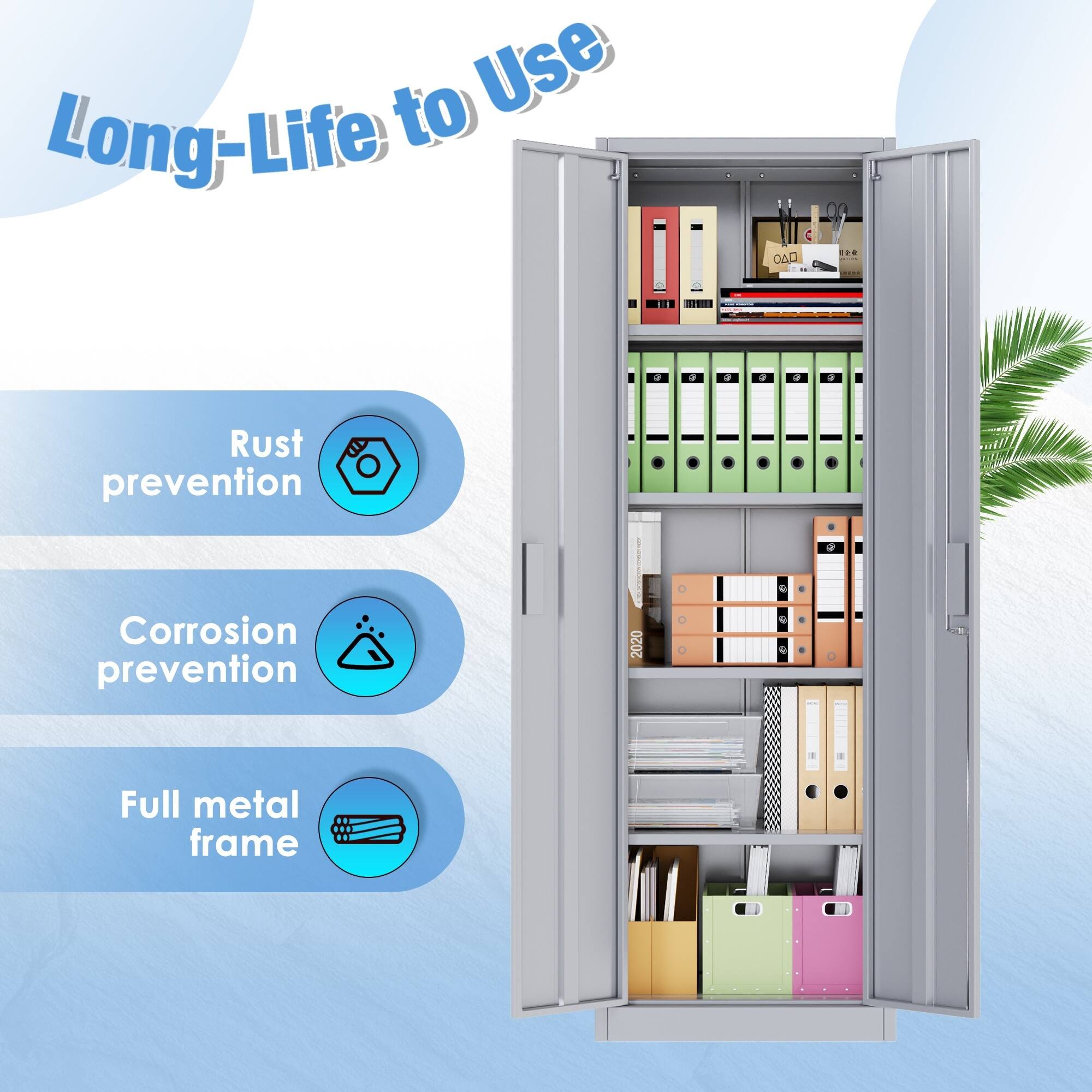 Long-Life to Use

- Rust prevention
- Corrosion prevention
- Full metal frame