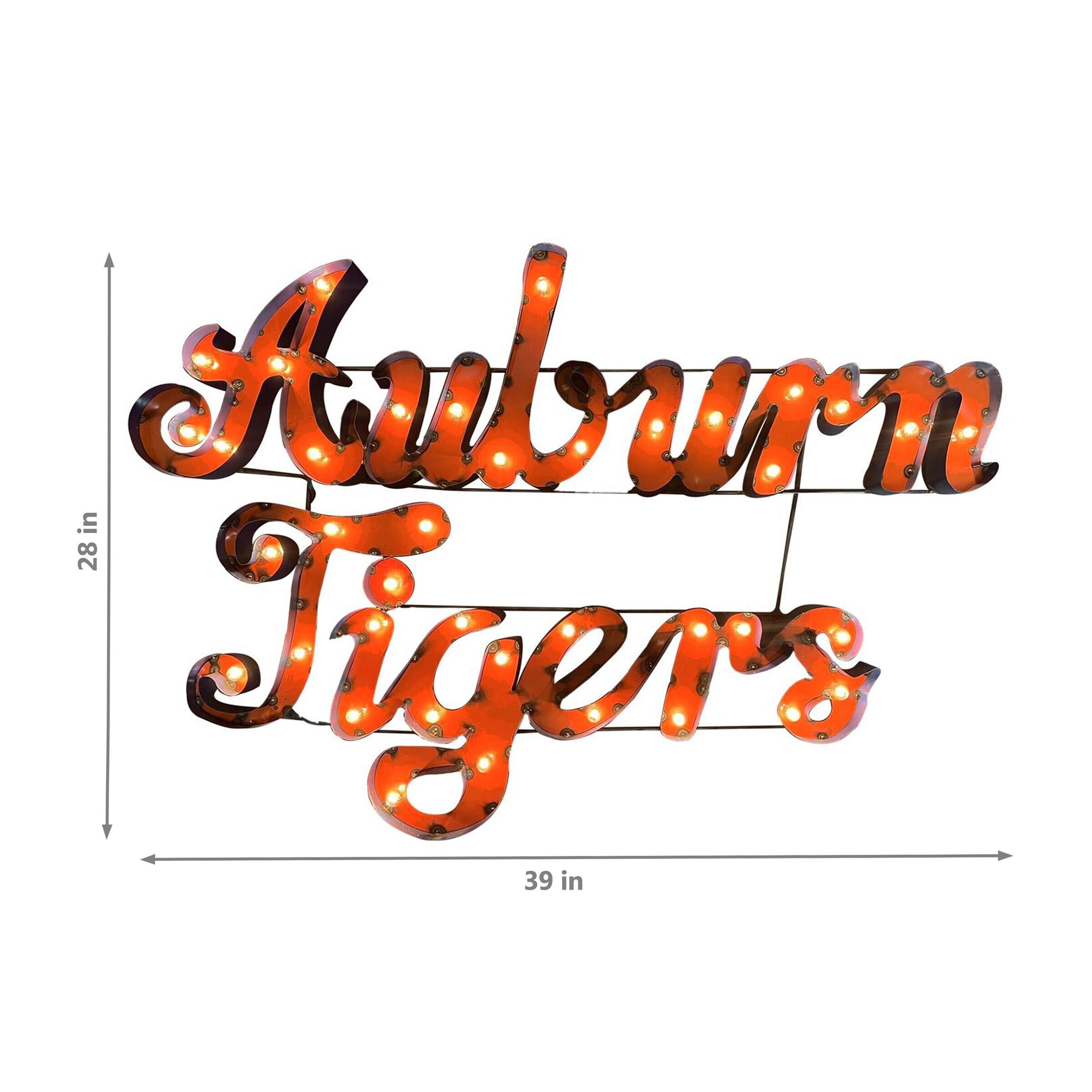 Auburn Tigers

28 in  
39 in