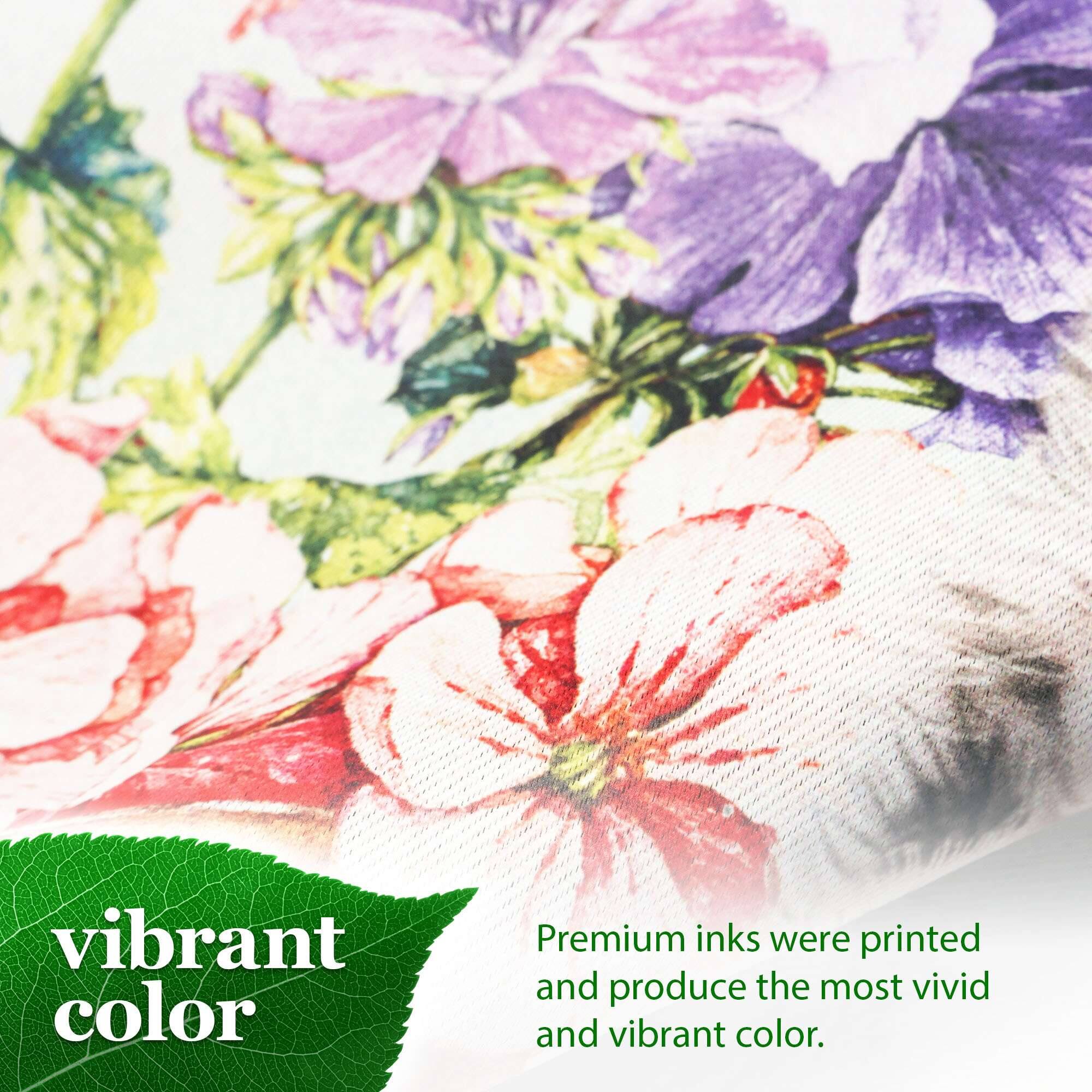 vibrant color

Premium inks were printed and produce the most vivid and vibrant color.