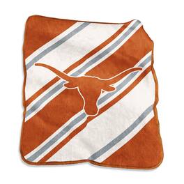 Logo Brands - Texas Longhorns 50" x 60" Raschel Stripe Throw Blanket - Multicolor