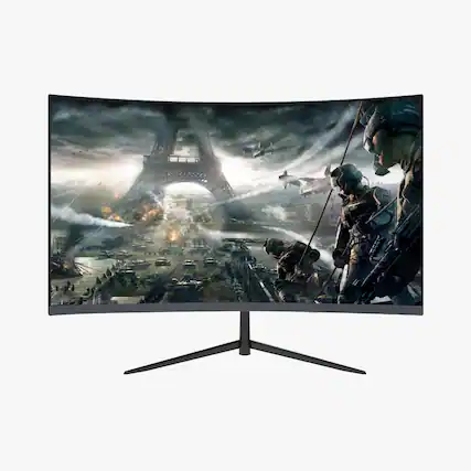 Front. ReHisk - Rehisk 24Inch Micro-Curved 180Hz Full HD 1080P Gaming Monitor - RE241KV3 - Black.