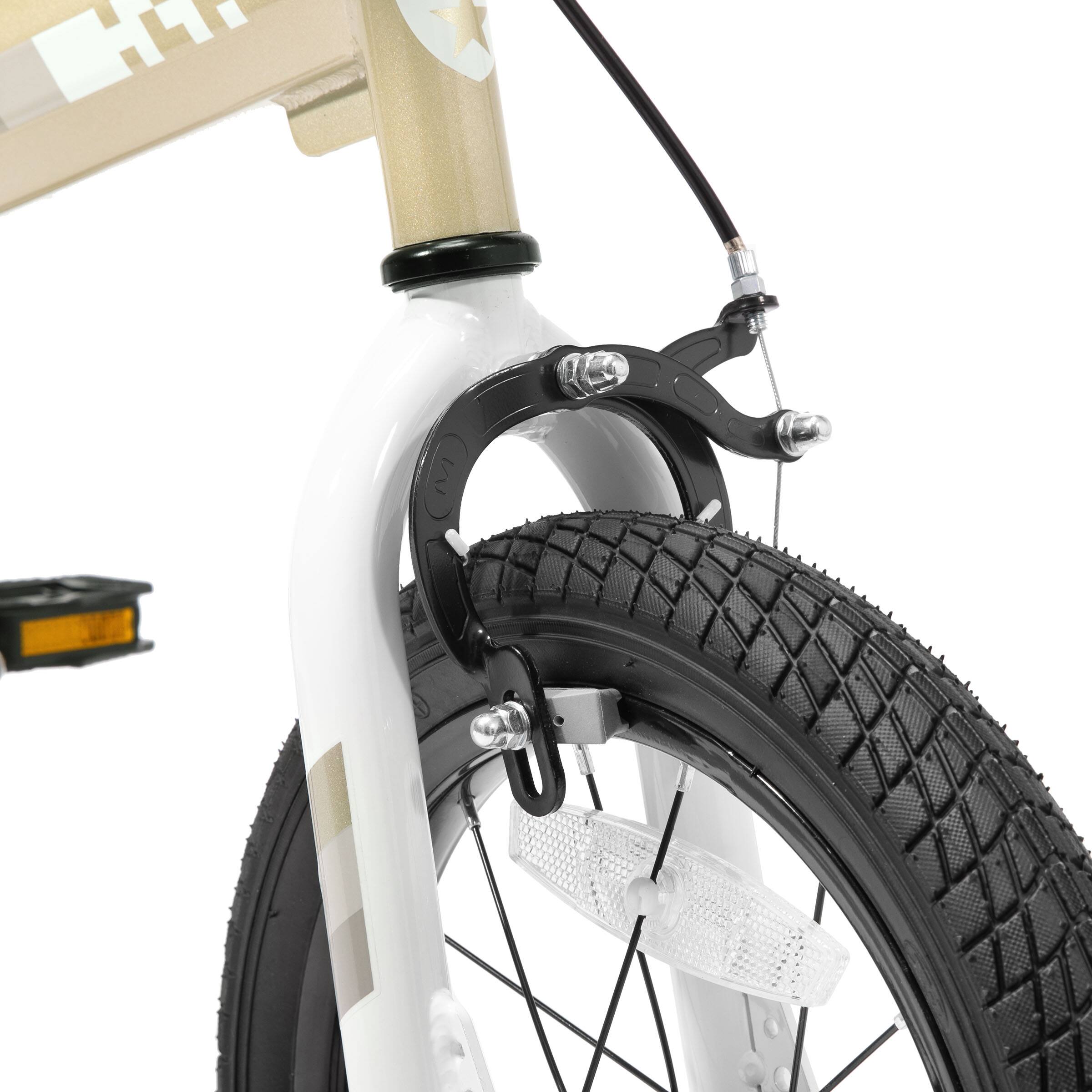 Alt View 5. JOYSTAR - Whizz 14" Kids Bike for Toddler & Kids Ages 3-5, BMX Style Boys Bike with Training Wheels, Children Bicycles, Beige - Beige.