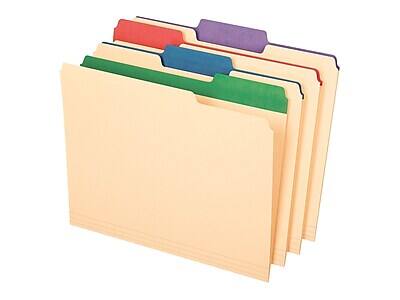 Alt View 1. Pendaflex - Pendaflex Color Tab File Folders, 3-Tab, Letter Size, Manila, 50/Box  (84101) - Manila.