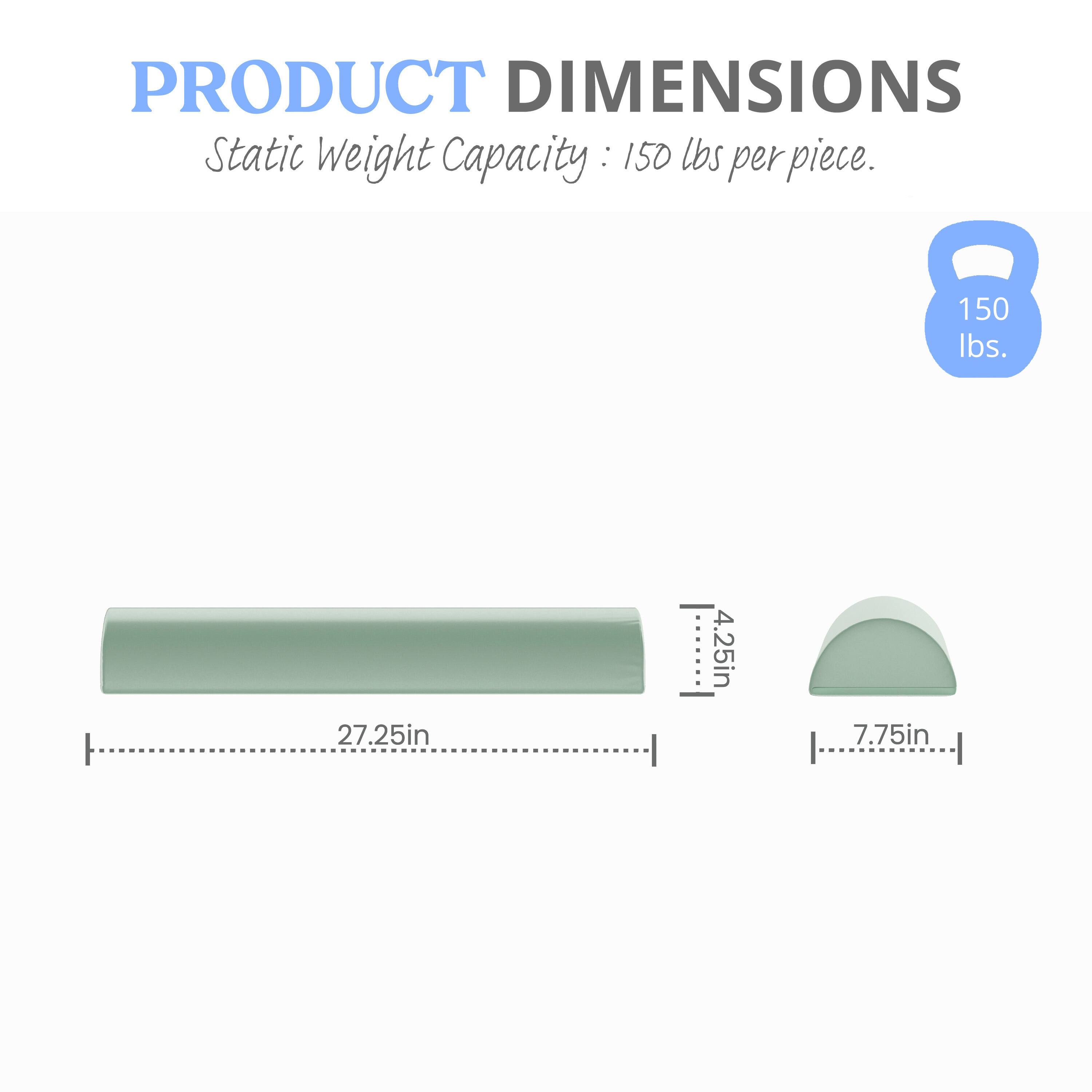 PRODUCT DIMENSIONS  
Static Weight Capacity: 150 lbs per piece.  
150 lbs.  
27.25in x 4.25in x 7.75in