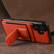 Alt View 2. Dteck - Slim Card Holder Case for Apple Apple iPhone 16, Shockproof Wallet Protective Cover with Kickstand - Orange.