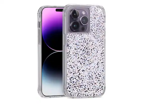 Front. Case-Mate - Case-Mate with MagSafe Case - iPhone 6.1 Pro 2022 I Color: Twinkle Diamond - Twinkle Diamond.