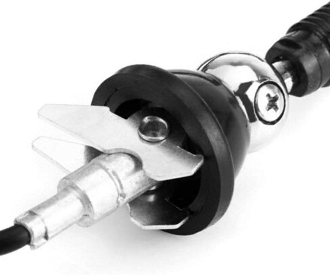 Angle. Dual - Dual MANT16W 16" Marine Mast Antenna | Long Range | Durable Weather-Resistant Design | White - White.