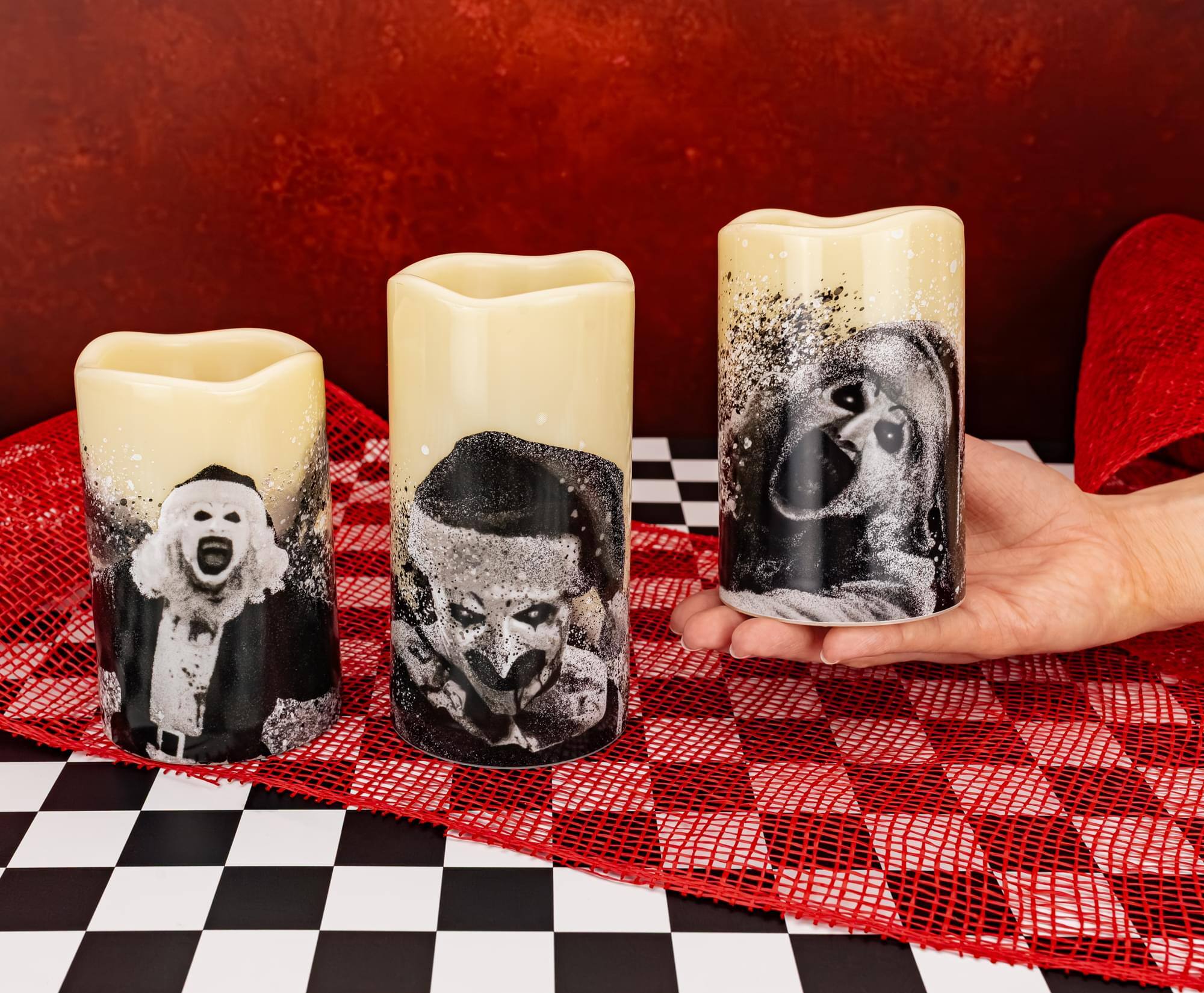 Surreal Entertainment Terrifier 3 Piece LED Flameless Candle Set
