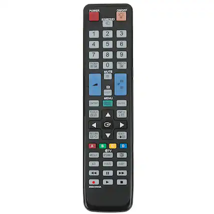 POWER ON/OFF
SOURCE
1 2 3 4 5 6 7 8 9
TTX/MIX 0
MUTE
PRE-CH
1 10 1
P
CH
LST
MENU
CONTENT
8 21
GUIDE
TOOLS
0 5
INFO
i 17
RETURN
O0
EXIT
I A
MEDIA.P
C @TV
INTERNET
D
AD
P.SIZE
SUBT.
BN50-01040A