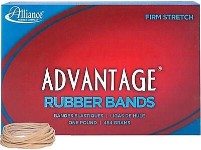 Alliance Rubber Company  
Firm Stretch  
Advantage® Rubber Bands  
Bands Élastiques | Ligas de Hule  
One Pound | 454 Grams