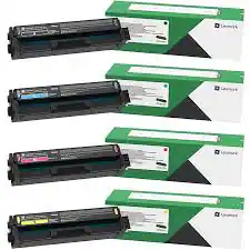 Lexmark - Genuine OEM 20N10HM0, 20N10HY0, 20N10HK0, 20N10HC0 Toner CMYK (4-Color) Standard Yield Print Cartridges