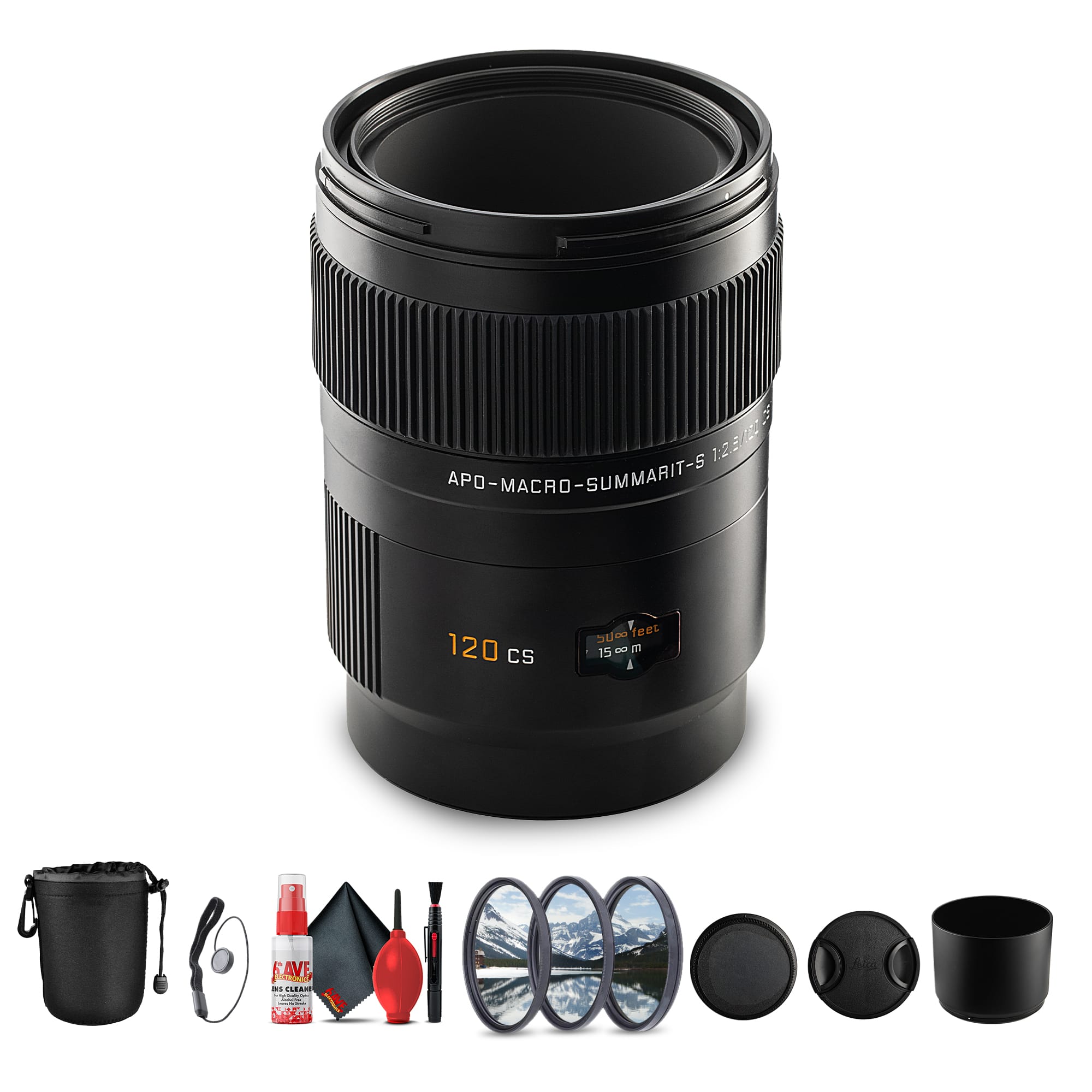 Leica - APO-Macro-Summarit-S 120mm f/2.5 Lens | Medium Format, 1:2 Macro - Bundle - Black price history on PriceWatchPro